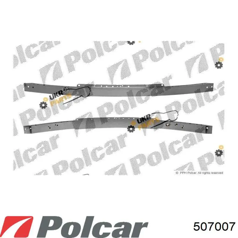 507007 Polcar Бампер передній в зборі