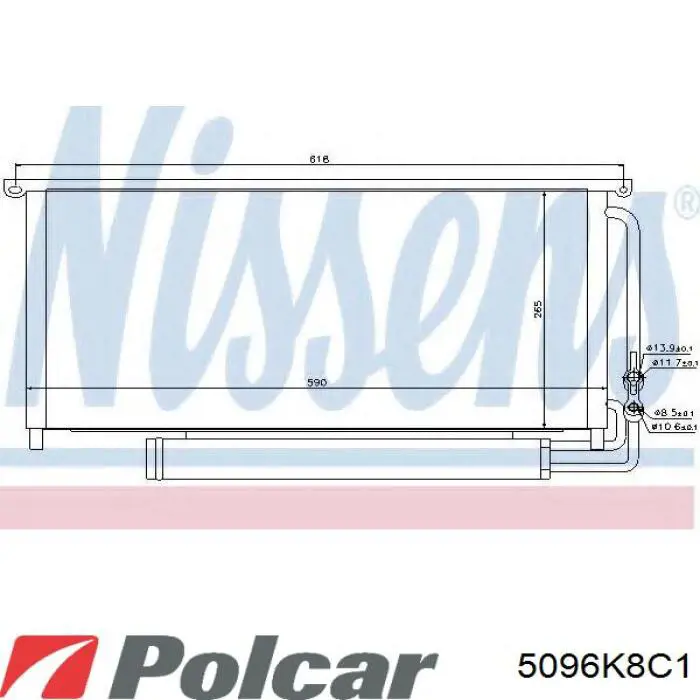 Конденсатор кондиціонера Thermotec KTT110677 ціна, від 72.19 USD