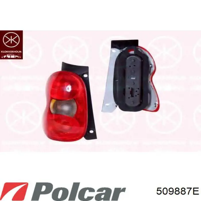 Ліхтар задній лівий Polcar 509887E ціна, від 71.53 USD