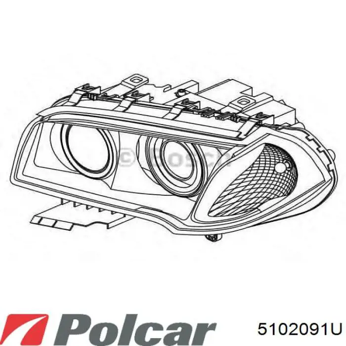 Фара ліва 5102091E Polcar