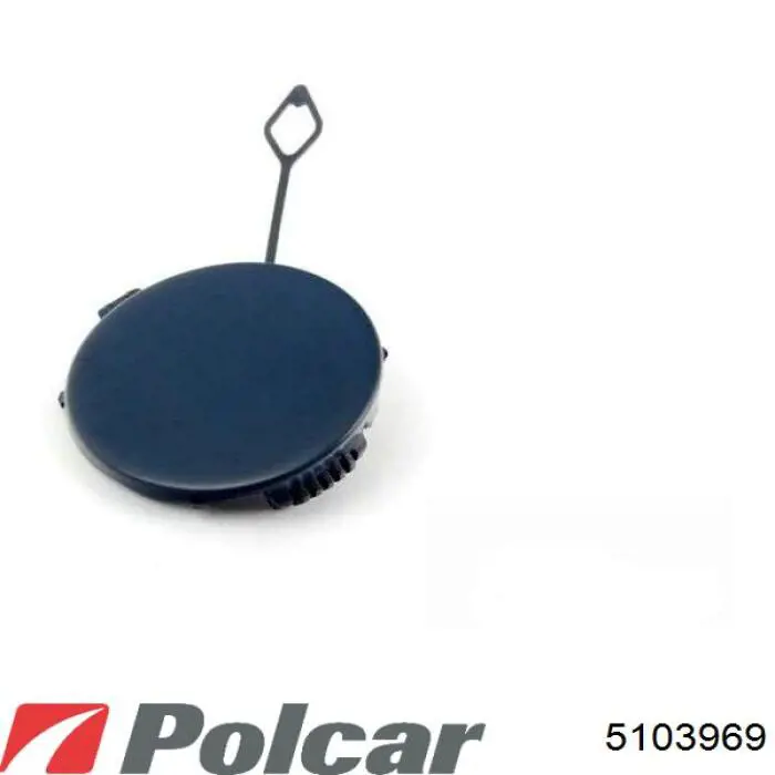 Заглушка бампера буксирувального гака, задня Polcar 5103969 ціна, від 8.79 USD
