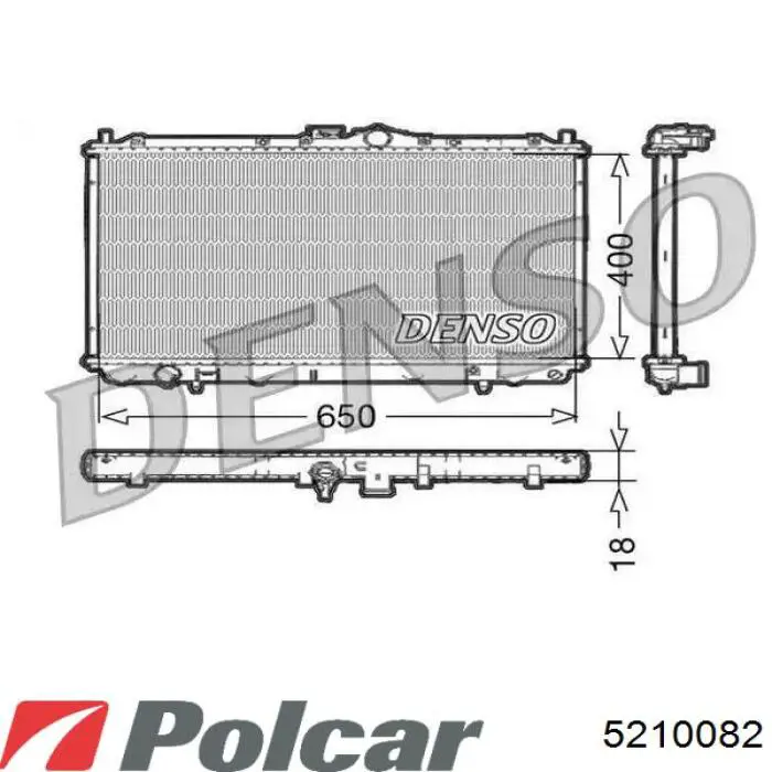 Радіатор 5210082 Polcar