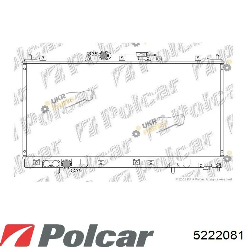 5222081 Polcar Радіатор охолодження двигуна