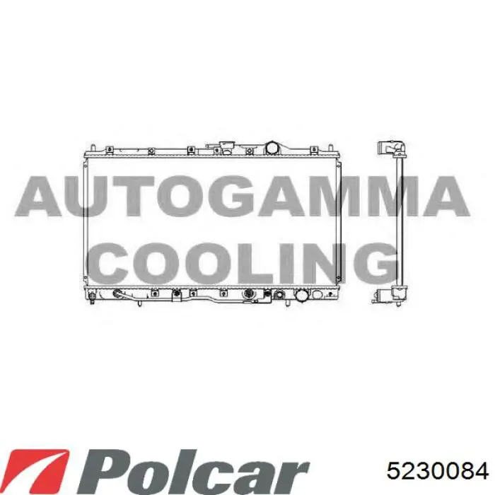 Купити 5230084 Polcar Радіатор двигуна