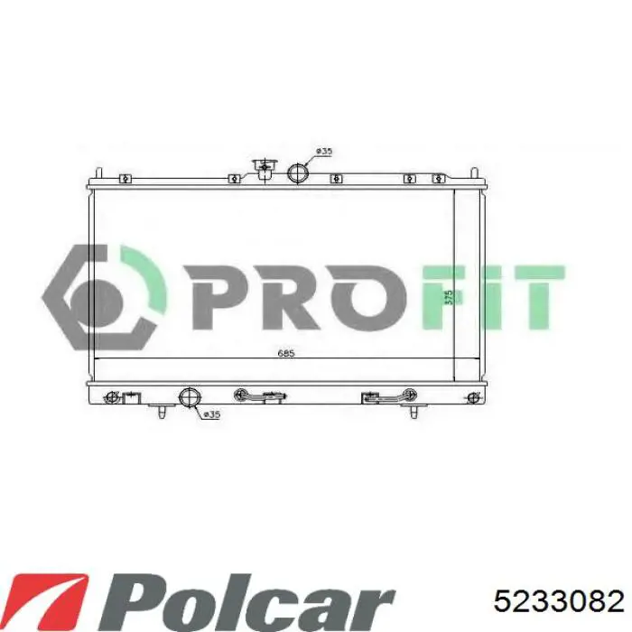 Радіатор охолодження Profit PR4010A1