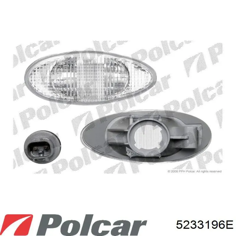 Повторювач повороту на крилі 5233196E Polcar