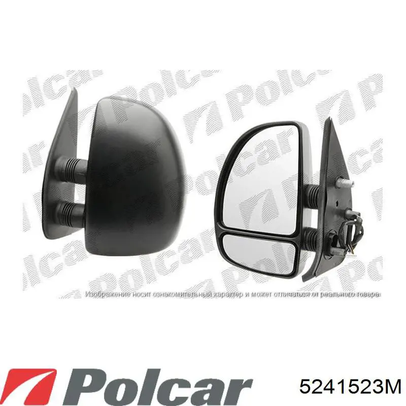 Праве бічне дзеркало Polcar 5241523M ціна, від 71.67 USD