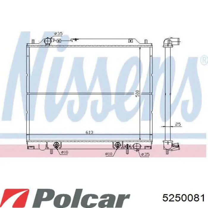 Радіатор 5250081 Polcar
