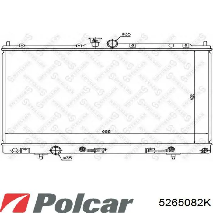 Радіатор 5265082K Polcar