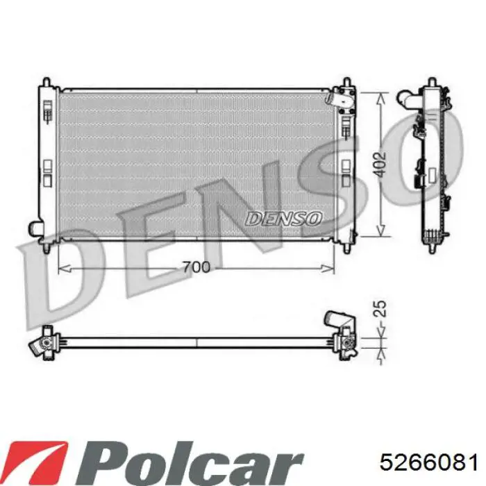 Радіатор 5266081 Polcar
