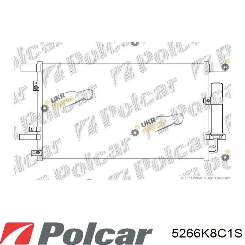 Радіатор кондиціонера 5266K8C1S Polcar