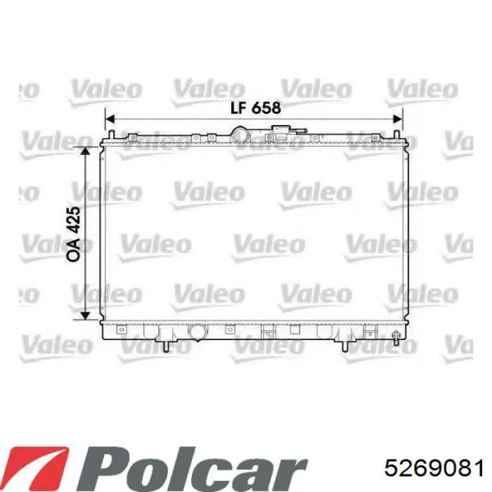 Радіатор 5269081K Polcar