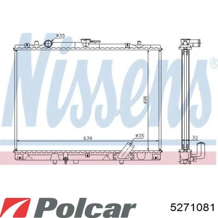 Купити DRM45016 Denso Радіатор двигуна