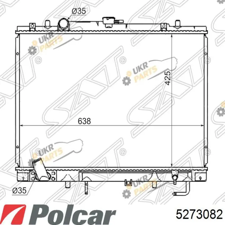 Радіатор 5273082 Polcar