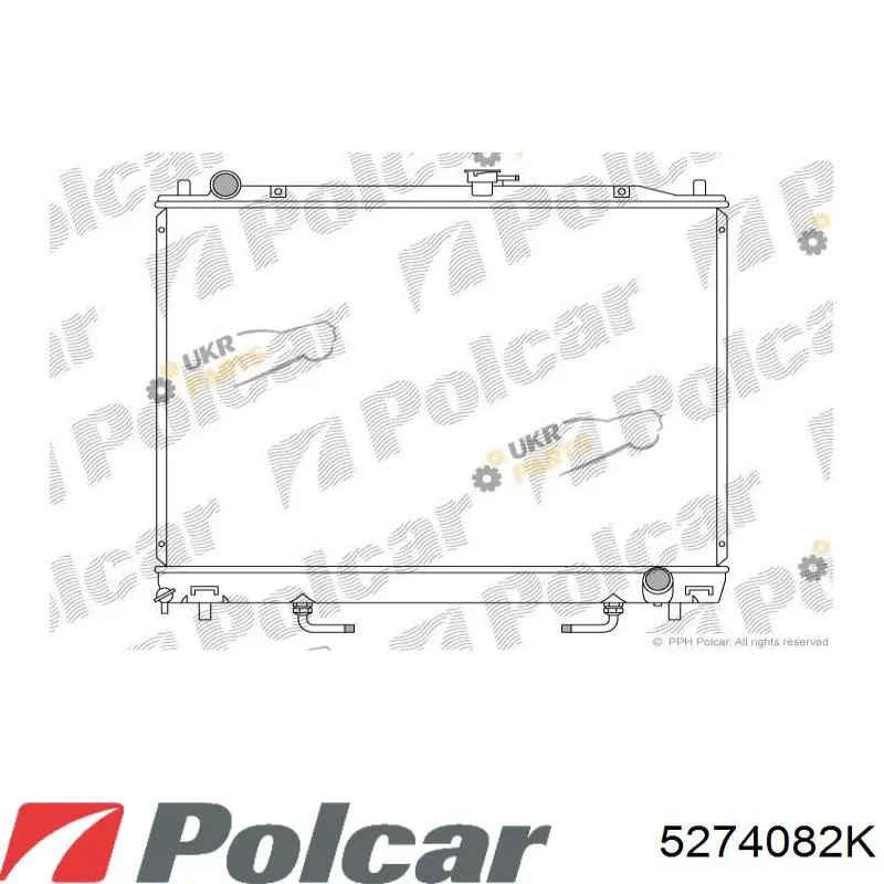 5274082K Polcar Радіатор охолодження двигуна