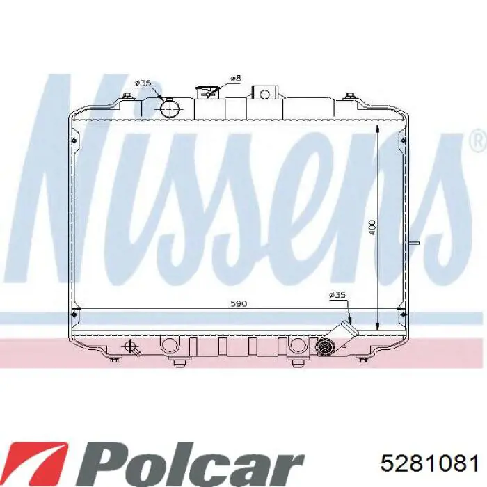 Радіатор 5281081 Polcar