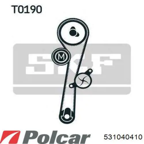 Ролик натягувача ременя ГРМ 531040410 Polcar