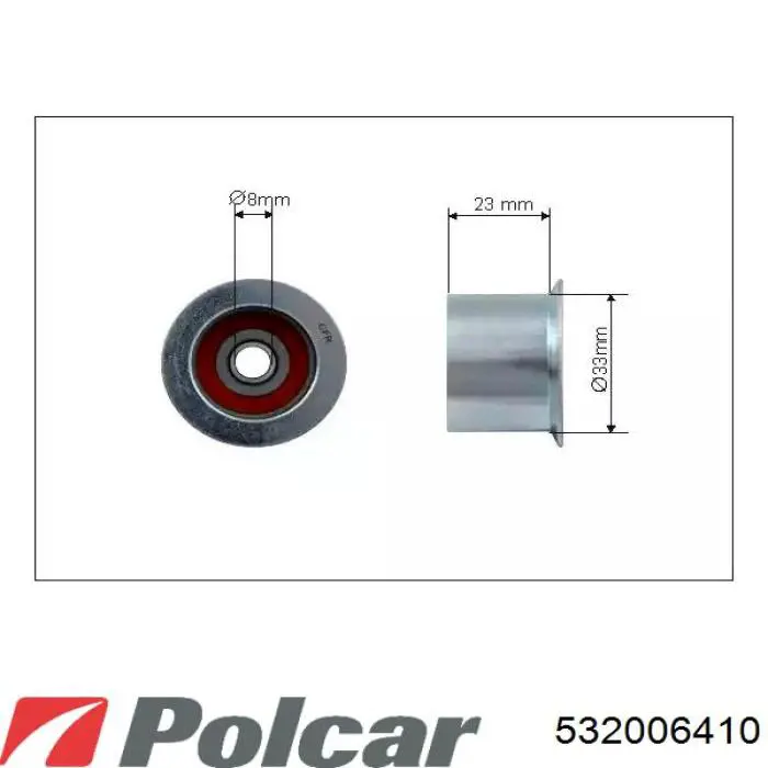 Ролик ременя ГРМ, паразитний 532006410 Polcar