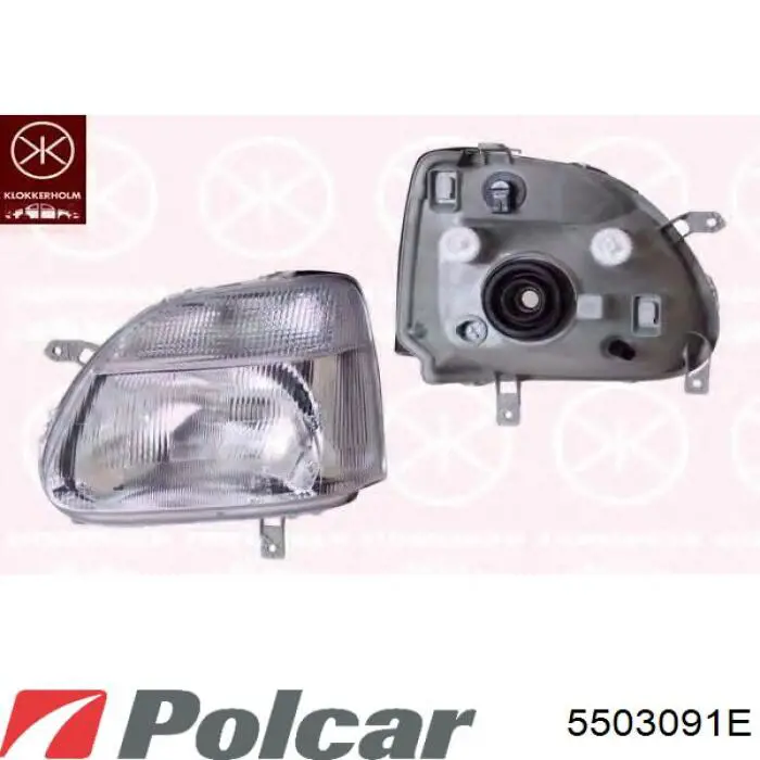 Фара ліва 5503091E Polcar