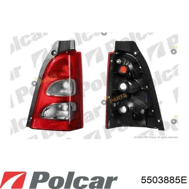Задні ліхтарі Polcar 5503885E ціна, від 46.30 USD