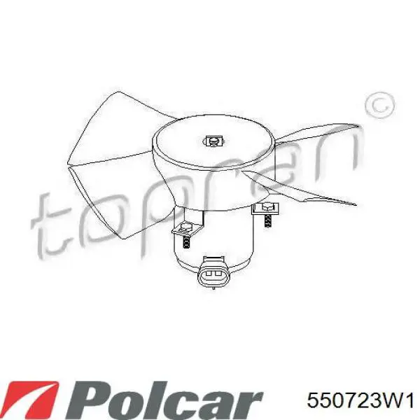 550723W1 Polcar дифузор (кожух радіатора охолодження)