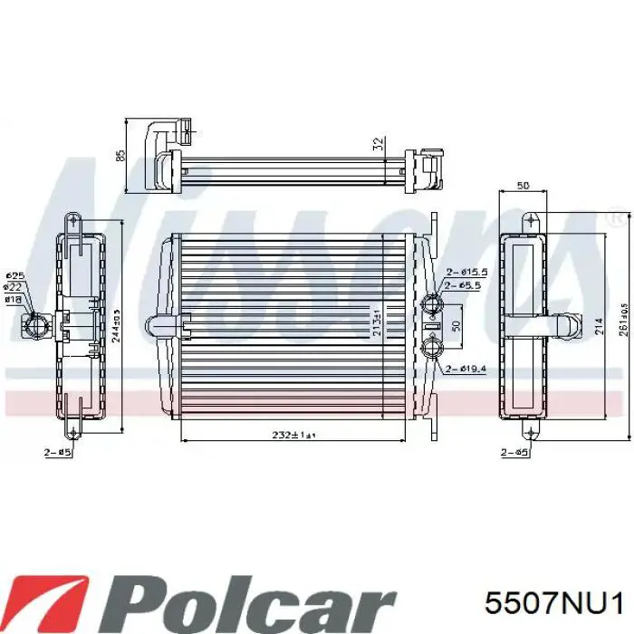 5507NU1 Polcar двигун вентилятора пічки (обігрівача салону)