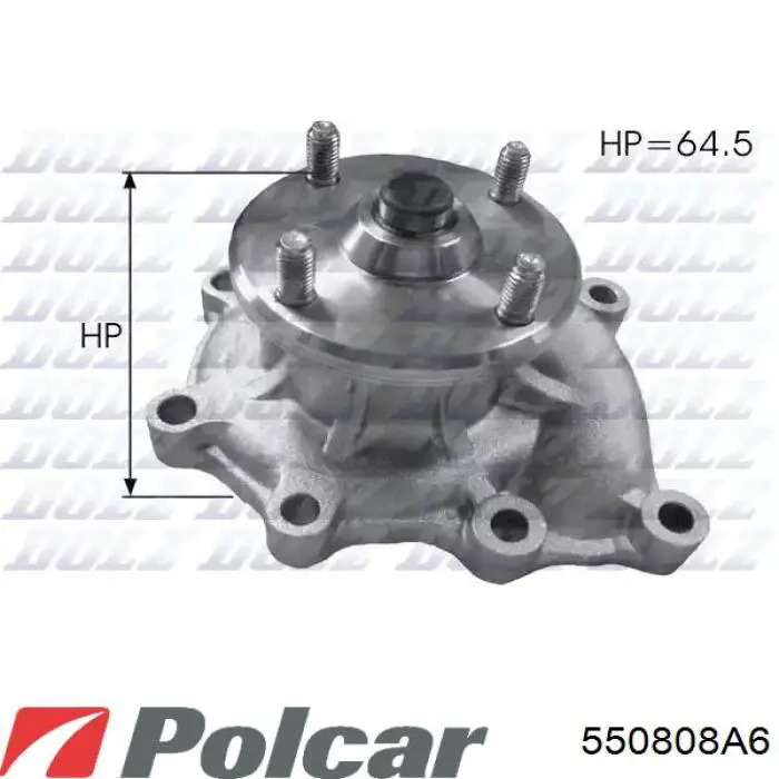 Радіатор основний Polcar 550808A6 ціна, від 44.71 USD