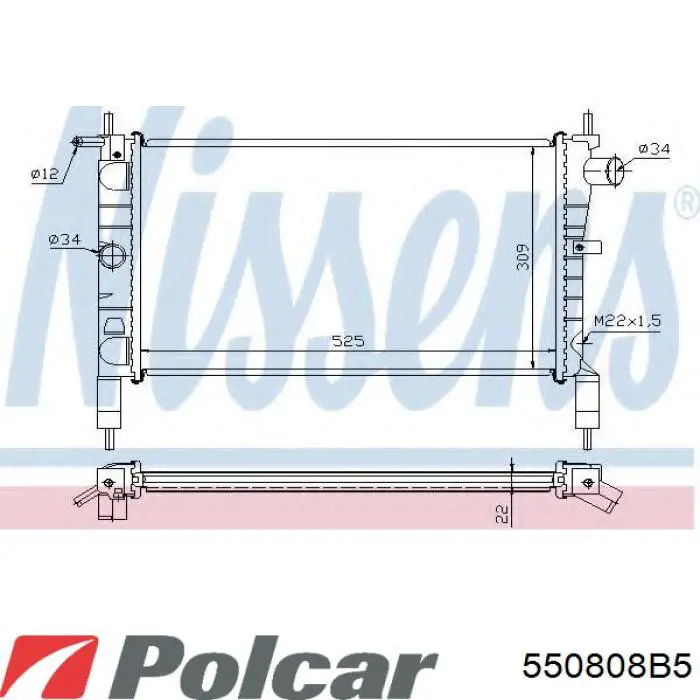 Радіатор основний Opel 9129517 ціна, від 78.23 USD