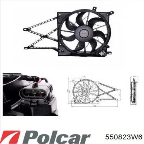 Купити 550823W6 Polcar 