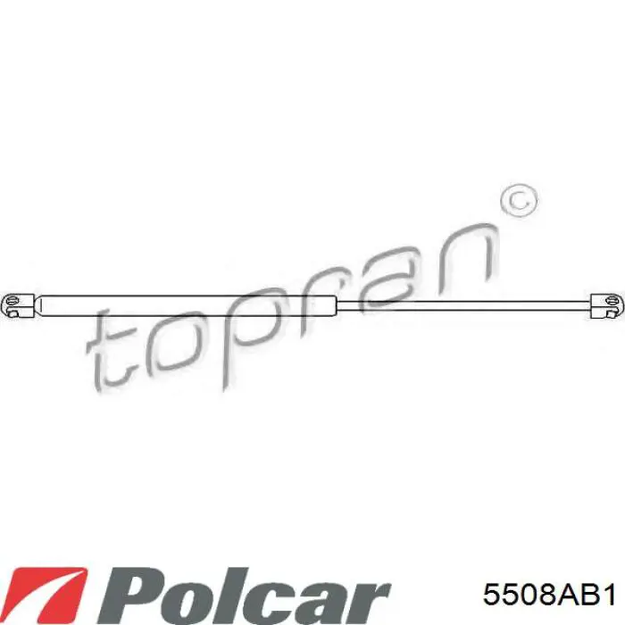 Амортизатор кришки багажника/ двері 3/5-ї задньої 5508AB1 Polcar