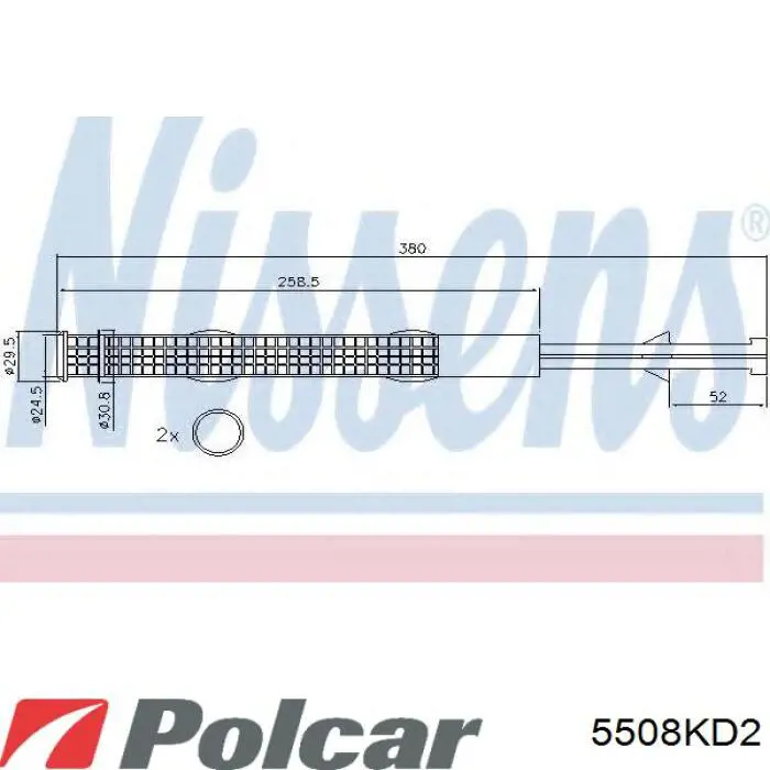 5508KD2X Polcar ресивер-осушувач кондиціонера