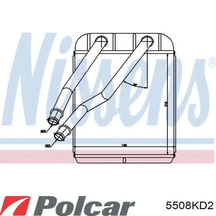 Ресивер-осушувач кондиціонера Polcar 5508KD2 ціна, від 19.10 USD