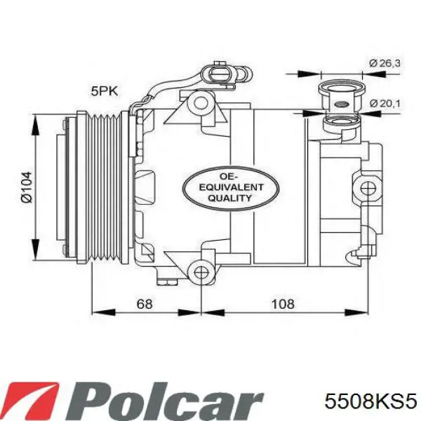 Компресор системи кондиціювання Opel 93176861 ціна, від 88.89 USD