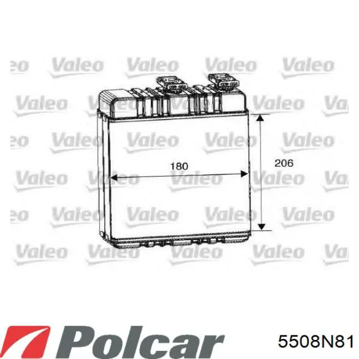5508N81 Polcar радіатор пічки (обігрівача)