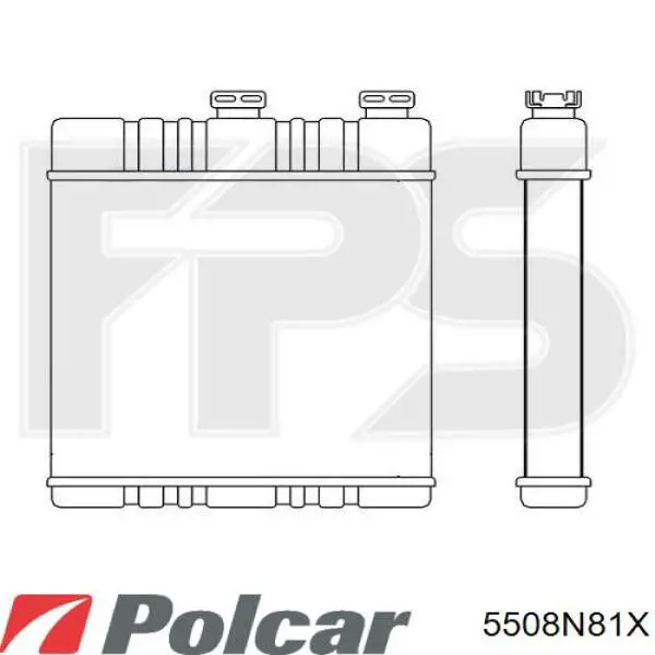 5508N81X Polcar радіатор пічки (обігрівача)