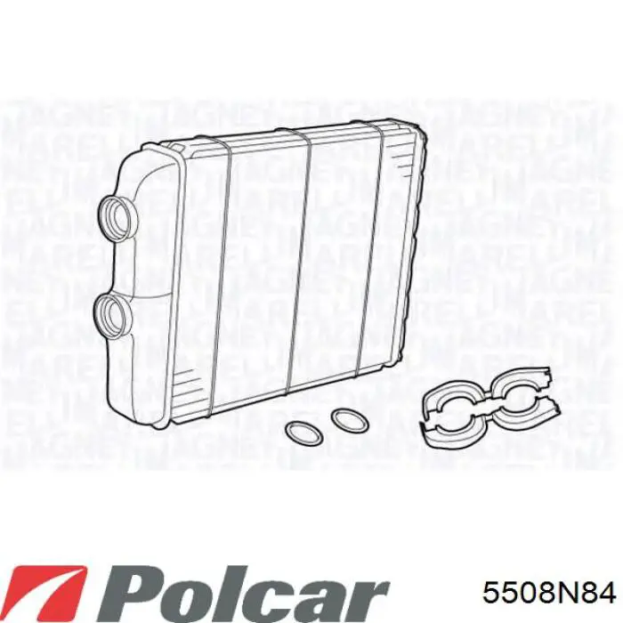 Радіатор пічки (обігрівача) Polcar 5508N84 ціна, від 35.84 USD
