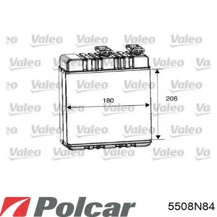 5508N84 Polcar радіатор пічки (обігрівача)