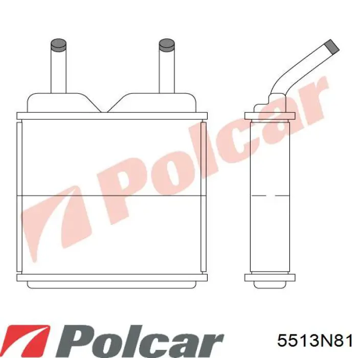 5513N81 Polcar радіатор пічки (обігрівача)
