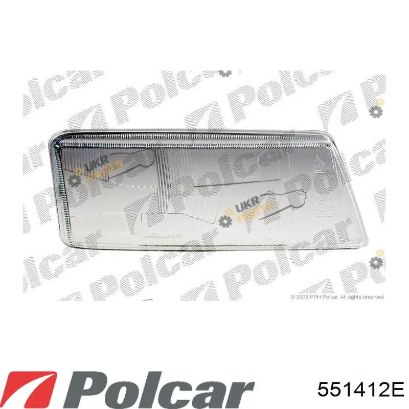 551412E Polcar Скло фари правої