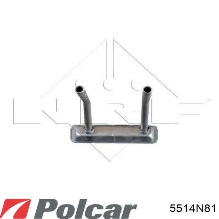 5514N81 Polcar Радіатор опалювача салону