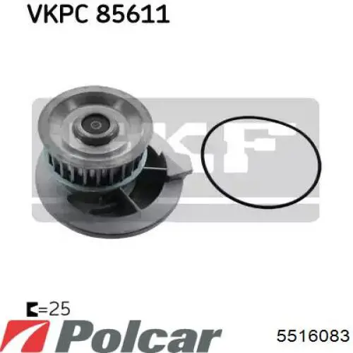 Радіатор основний Polcar 5516083 ціна, від 52.36 USD