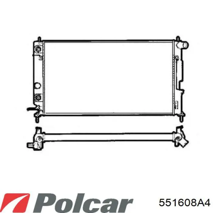 Радіатор 551608A4 Polcar