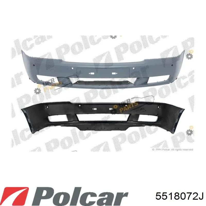 Бампер на авто Polcar 5518072J ціна, від 98.56 USD