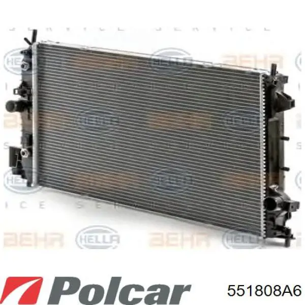 551808A6 Polcar радіатор охолодження двигуна