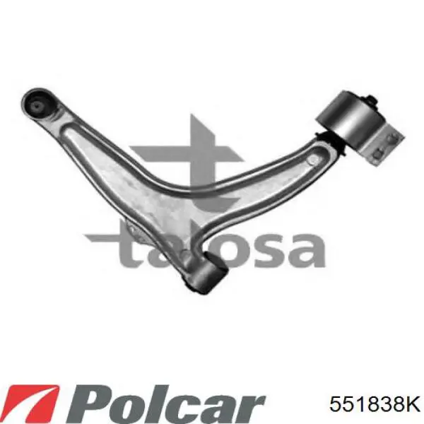 Важіль передньої підвіски нижній, правий 551838K Polcar