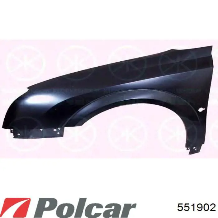 Крило переднє праве Polcar 551902 ціна, від 126.57 USD