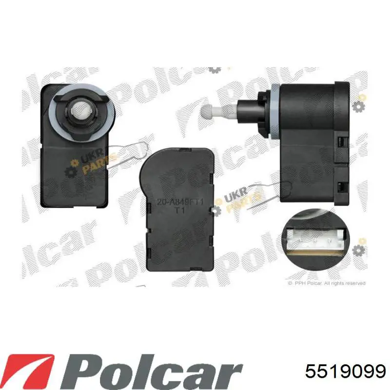 Важіль передньої підвіски нижній, лівий 5519099 Polcar
