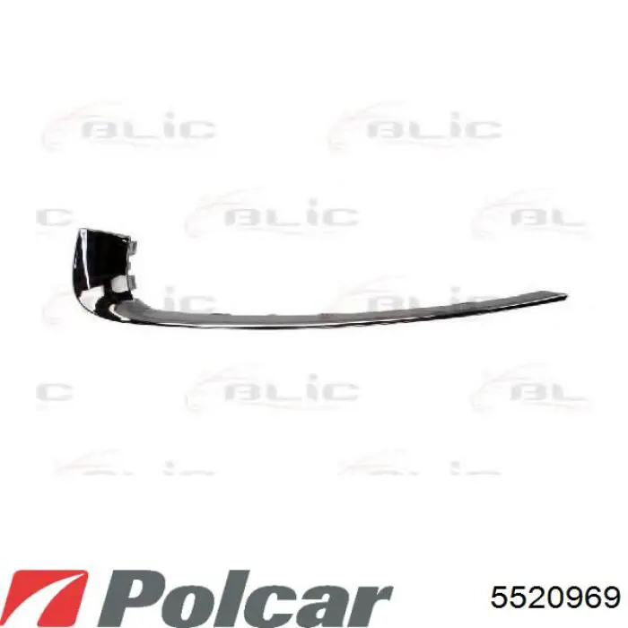 Заглушка бампера буксирувального гака, задня 5520969 Polcar