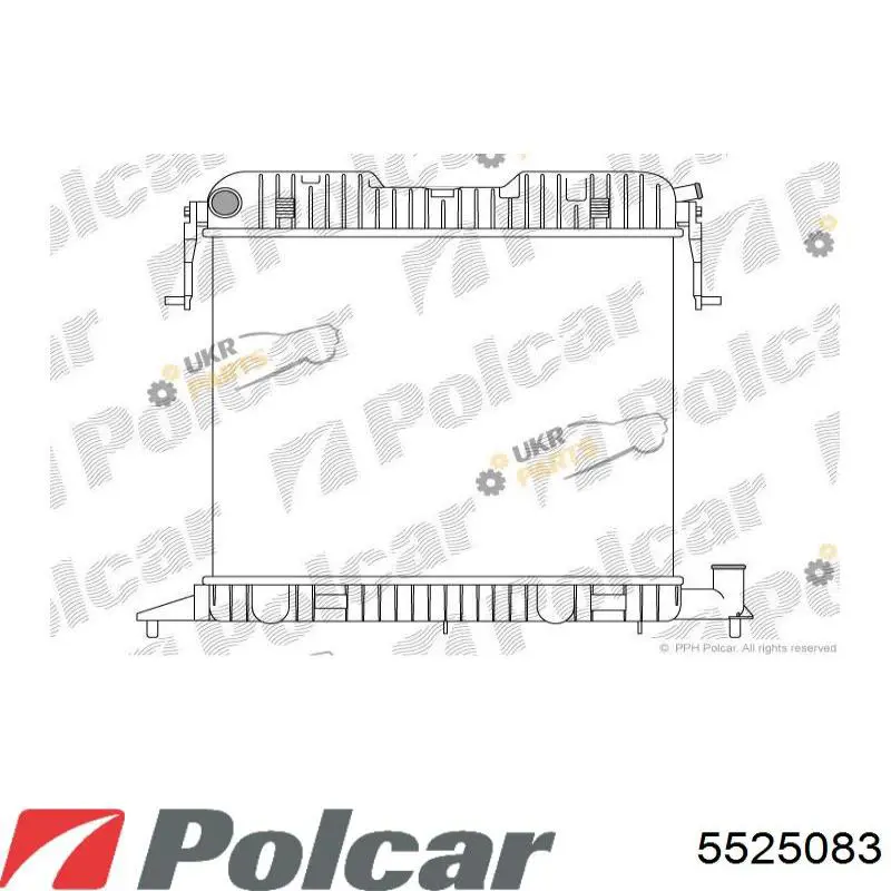 Радіатор 5525083 Polcar