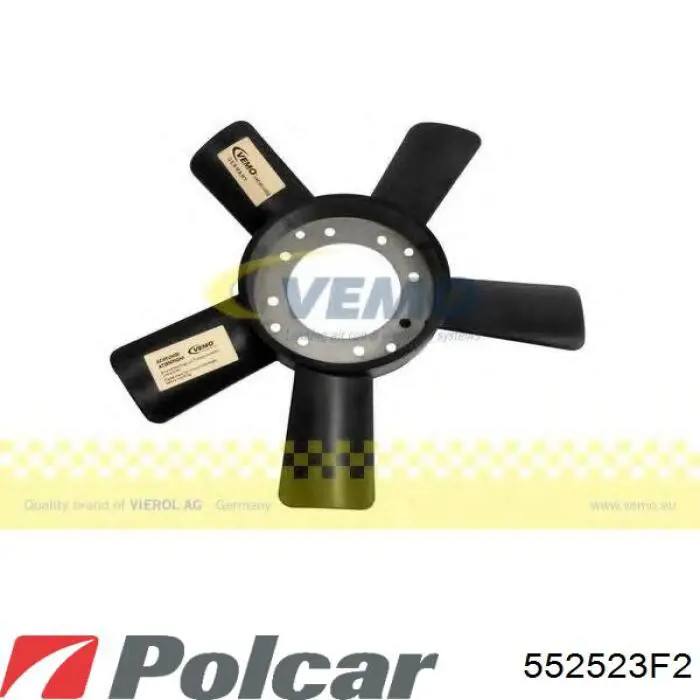 Вентилятор/крильчатка радіатора охолодження 552523F2 Polcar
